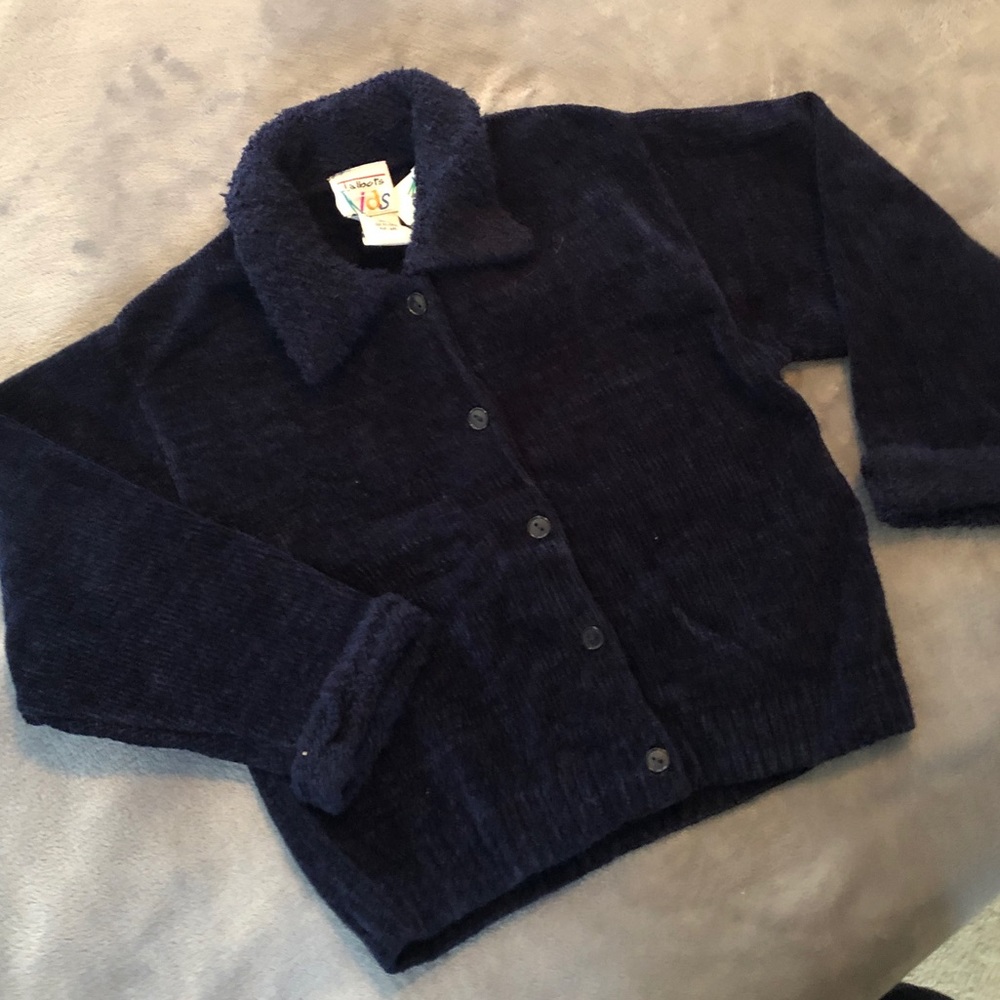 New Talbots Beautiful Blue Girls Sweater